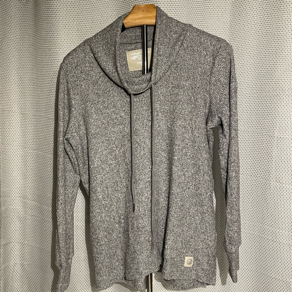 Cozy Heather Gray Cowl Neck Sweater